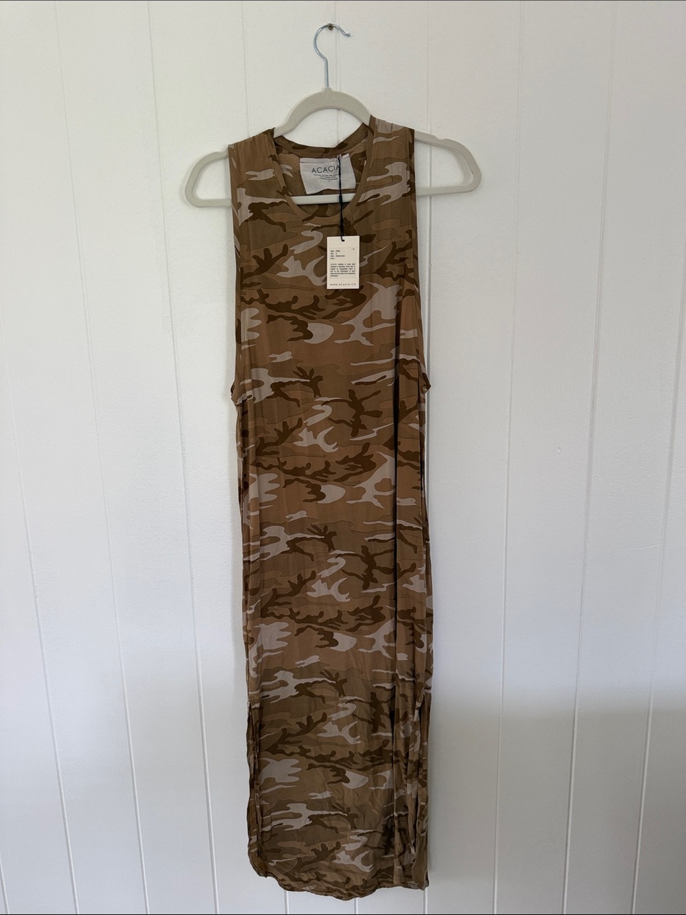acacia swimwear Tan Camo Sleeveless Maxi Dress